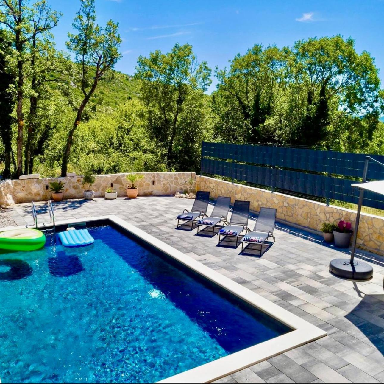 Luxury Villa Andrea Vrzika In Forest Near The Sea Zagvozd Zewnętrze zdjęcie